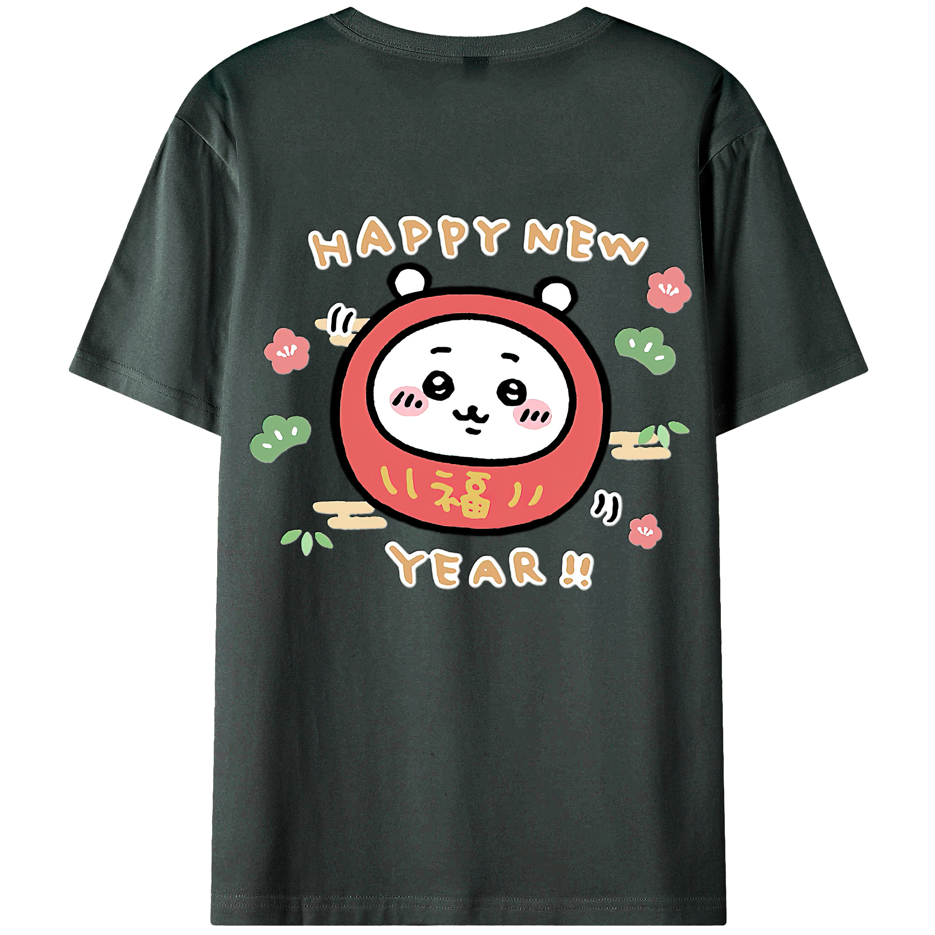 （画像用） ちいかわ ちいかわ Chii-kawa chiikawa 綿100％ メンズ半袖Tシャツ（バックプリント） 通気性
